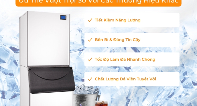 4 ƯU ĐIỂM CỦA MÁY LÀM NƯỚC ĐÁ P-EMIC GIÚP NÂNG CAO HIỆU SUẤT